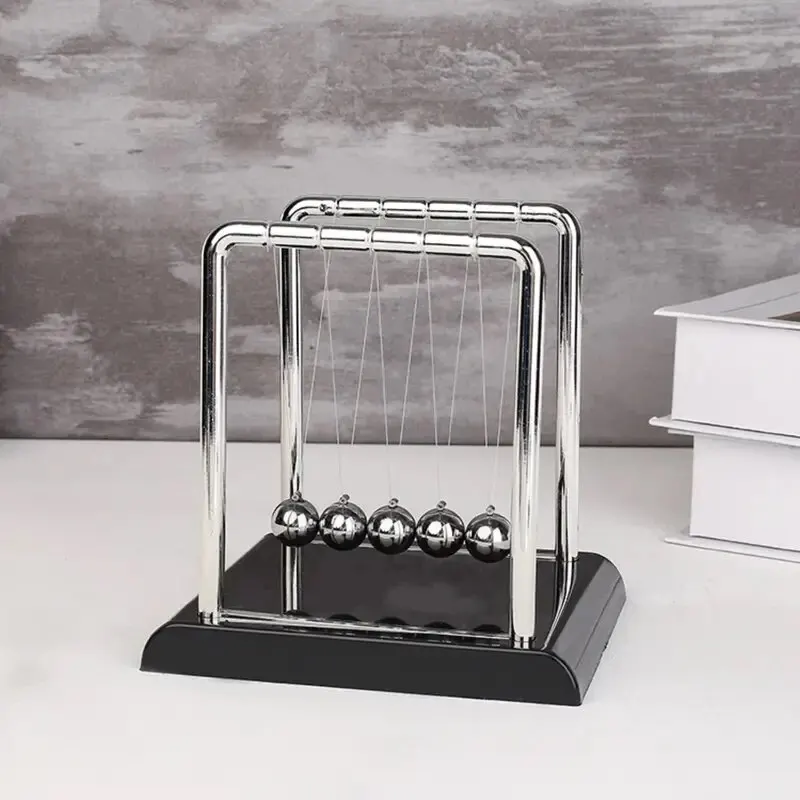Newton Cradle Large - نيوتن مهد التوازن الصلب الكرة لوازم