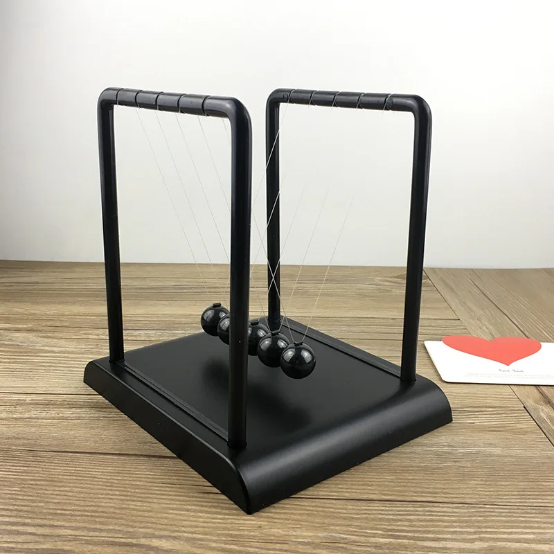 أسود نيوتن البندول سخية بركة ن - مراجعة Newton Cradle Large وسعره