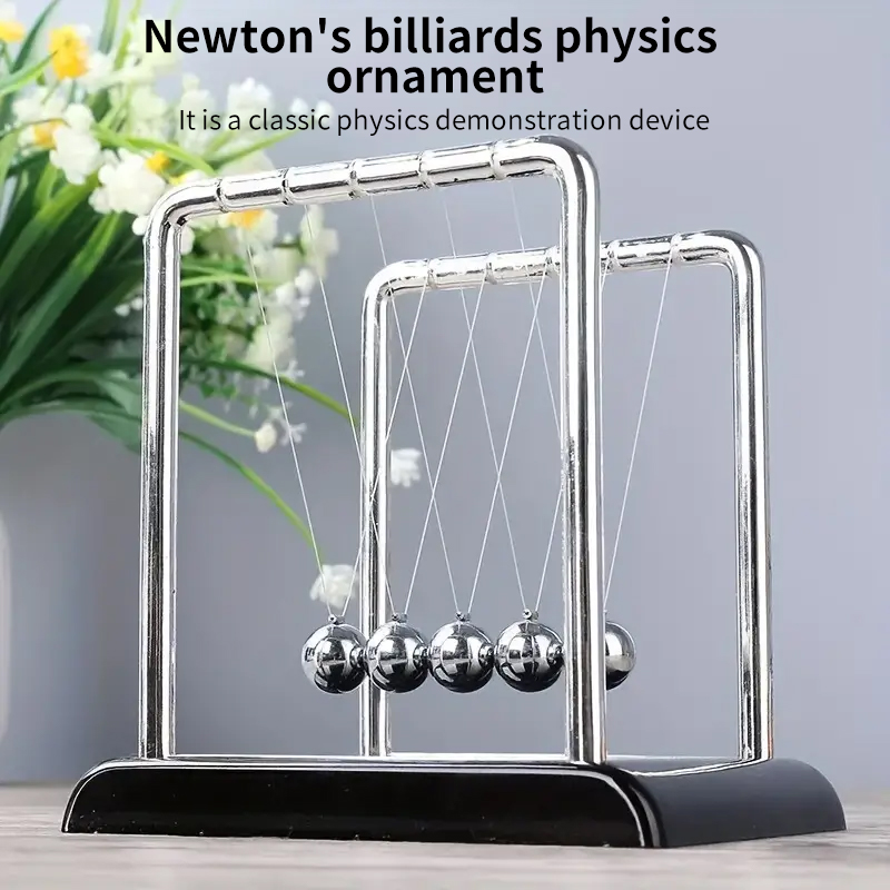 نيوتن مهد التوازن الصلب الكرة  - مراجعة Newton Cradle Large وسعره