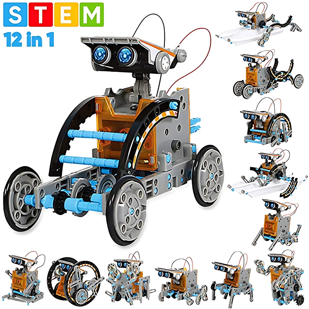 مجموعة مكعبات بناء روبوت شمسي  - مراجعة Science Toys Diy وسعره