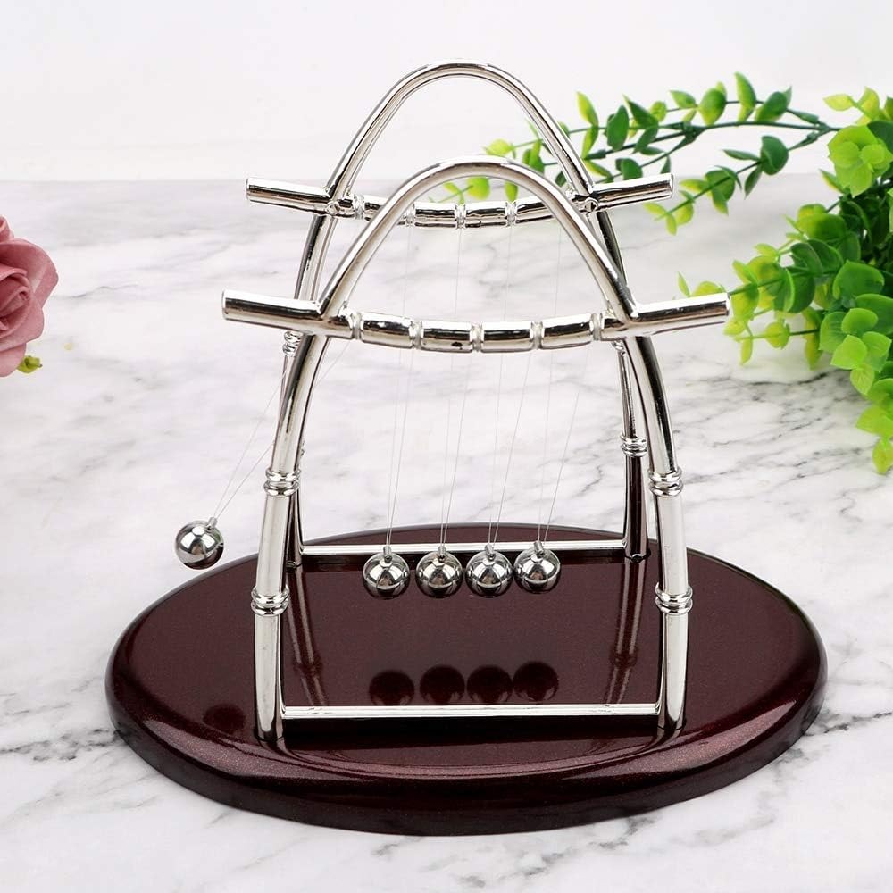 نيوتن مهد التوازن الصلب كرات ا - مراجعة Newton Cradle Large وسعره