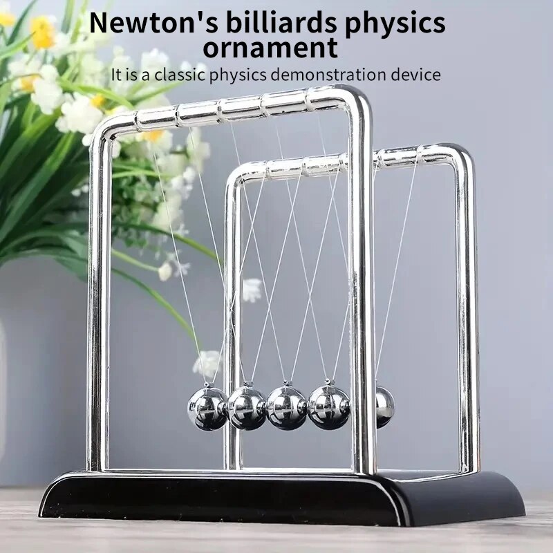 مهد نيوتن من الفولاذ، لعبة حرك - مراجعة Newton Cradle Large وسعره